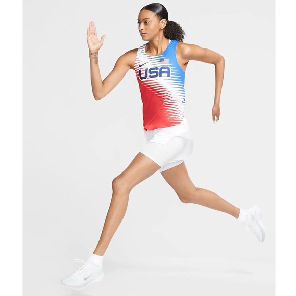 Nike Dri-Fit Tank Team USA AeroSwift Running Singlet Size XL (16-18) NWT - Picture 3 of 13
